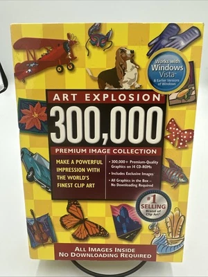 Nova Development Art Explosion 300,000 NEW SEALED (14 Discs) - Image 1 of 4