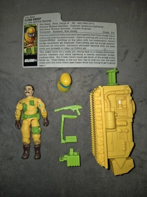 GI Joe Action Force Vintage Action Figures. GI Joe Cean-sweep complete. - Image 1 of 2