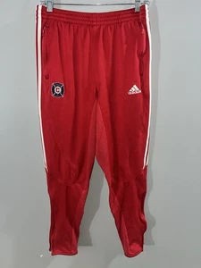 Adidas Chicago Fire FC MLS Soccer Jogger Tapered Leg Zip Track Pants Mens M - Picture 1 of 13
