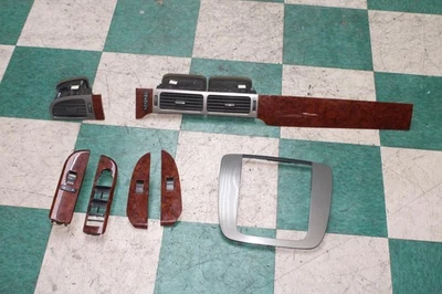 10-14 GM Truck Silver Woodgrain Dash Trim Radio Bezel Window Switch Surround Set - Image 1 of 4