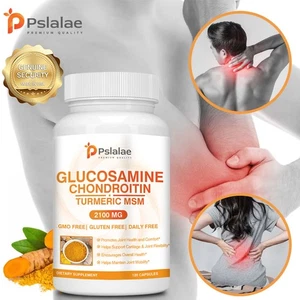Glucosamin Chondroitin Kurkuma MSM 2100mg - dreifach starke Gelenkunterstützung - Bild 1 von 13