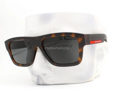 Prada Linea Rossa SPS04Z 17X-06F Sunglasses Matte Brown Rubber Havana with Case - Image 1 of 4