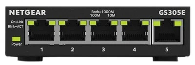 NETGEAR - Switch 5 Port Gigabit Ethernet Terurus Bersiri GS300E - Image 1 of 4