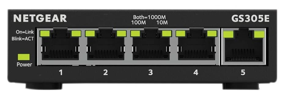 NETGEAR - Switch 5 Port Gigabit Ethernet Terurus Bersiri GS300E - Image 1 of 4