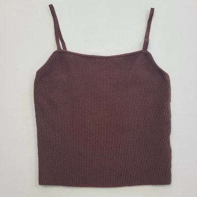 LA сердца женщин Sz маленький коричневый бак укороченный верхняя рубашка Nordstrom запас - Изображение 1 из 3