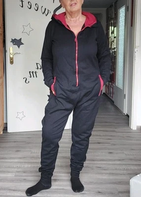 Hausanzug Pyjama Overall Gr. 44/46 - Bild 1 von 3