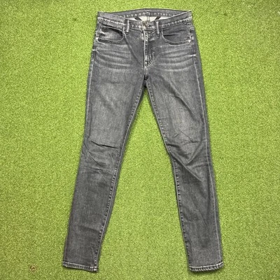 Helmut Lang Ankle Skinny Jeans Women 25 (28) Charcoal Black Mid Rise Stretch - Image 1 of 4