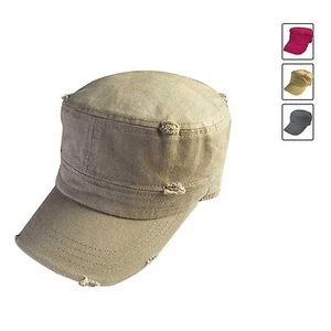 Classic Vintage Tear Cadet Cap Cadet Military Style Hat Army Castro Cap 1sz Fit - Picture 1 of 19