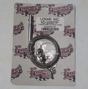Lokar KD-2350TP Tuned Port Hi-Tech Kickdown Kit GM TH350 Trans Braided Stainless - Picture 1 of 3
