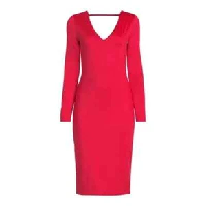 Vestido Madden NYC Juniors’TALLA 2XL 19 Doble Capa Color Rojo Ardiente sin Etiqueta - Imagen 1 de 5
