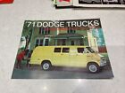 1971 Dodge Truck Tradesman Strong Boxmodels Series Specifications Sales Brochure