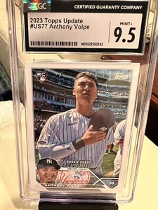 2023 Topps Update #US77 Anthony Volpe Rookie RC CGC 9.5 GemMint New York Yankees - Picture 1 of 2