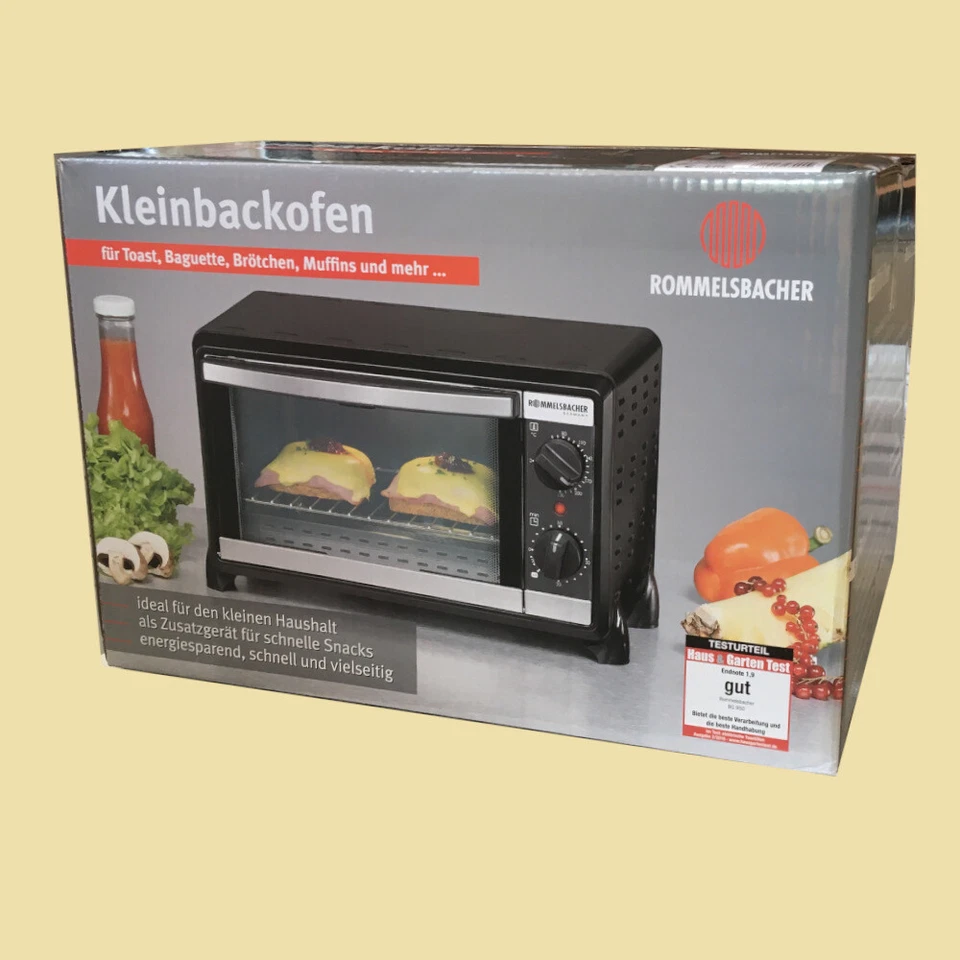 Rommelsbacher BG 950 Mini-Backofen Speedy - 10 Liter - Ober- und Unterhitze - Bild 1 von 1