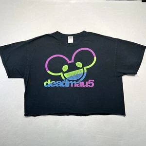 Camiseta Talla XL Vintage Deadmau5 Y2K EDM Música Recortada - Imagen 1 de 7