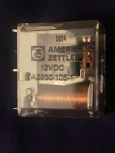 1 piece AMERICAN ZETTLER Relay AZ230-106-1 8 pin 20A 24 VDC 115VAC - Picture 1 of 19