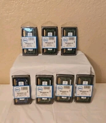 Nuevo Lote de 7 Memorias Dell Selladas SNPX830DC/4G 4GB 2Rx8 DDR3 SODIMM 1333MHz RAM  Foto 1 de 4