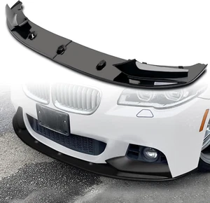 Car Front Bumper Lip Fits for 2011-2016 BMW 5-Series F10 520I 528I 535I 550I M S - Picture 1 of 9