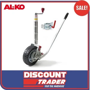 ALKO Jockey Wheel Power Mover 10" Solid Tyre with Weld On Or Bolt Clamp - 621250 - Picture 1 of 4