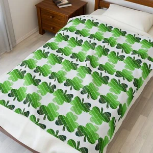 Irish Ireland Love Ombre Hearts Soft Premium Cozy Velveteen Plüschdecke - Bild 1 von 13
