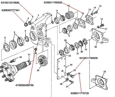  HMMWV HUMMER H1 KIT DE REVEDAÇÃO DE CUBO ENGRENADO TODAS AS JUNTAS E PLUGUES - Imagem 1 de 2