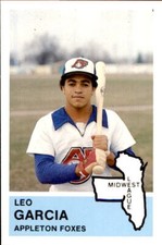 1982 Appleton Foxes Fritsch #3 Leo Garcia Dominican Republic DR Baseball Card