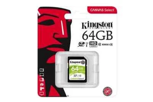 GENUINE Kingston Technology Canvas Select SD Card◉64GB◉Class 10 UHS◉Australia◉ - Picture 1 of 3