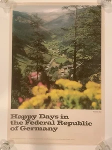 Happy Days Federal Republic of Germany-Romantic Valley-Tourism Poster 29x20” - Picture 1 of 6