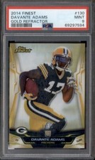 2014 Finest Gold Refractor #130 Davante Adams RC Rookie /75 PSA 9