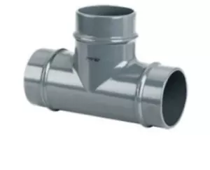 AIRpipe 6005 Aluminum Equal Tee, 2-1/2 in Pipe - Picture 1 of 3