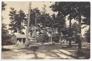 1944 Mosinee, Wisconsin - REAL PHOTO Resort on Lake, Vintage Postcard - Picture 1 of 2