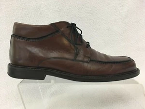 Mezlan Barletta Brown Leather Split Apron Toe Ankle Boots Mens 7 M Dress Casual - Picture 1 of 12