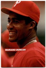 1995 Philadelphia Phillies Photocards Mariano Duncan