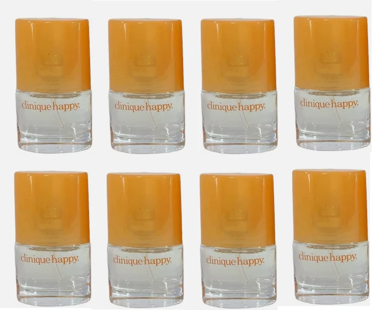8 x Clinique Happy Perfume Spray .14 oz/4 ml cada Viaje/Mini - Nuevo sin caja Foto 1 de 1