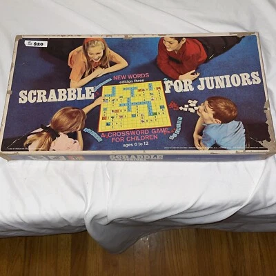 Vintage Scrabble for Juniors Crossword Game - Edition Three 1968 Age 6 to 12 - Image 1 of 4