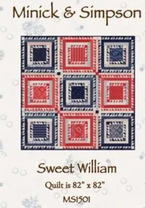 Minick & Simpson SWEET WILLIAM Quilt Pattern - MS1501 Moda Portsmouth - Picture 1 of 1