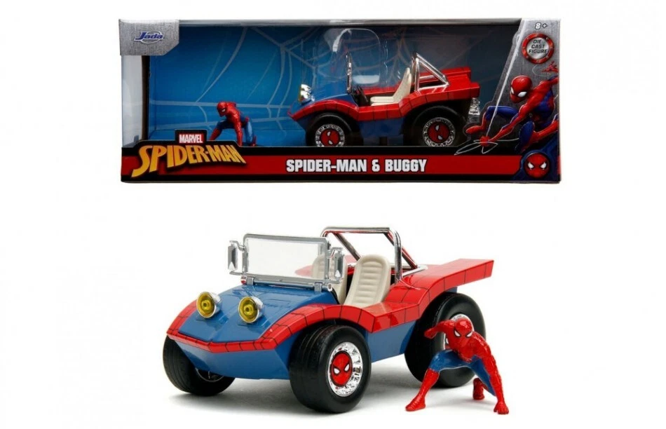 Modellino auto scala 1:24 Jada SPIDER-MAN & BUGGY SCALA 1:24 modellismo - Immagine 1 di 1