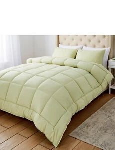 Edredón de fibra hueca todo en uno sin cubierta 4,5 Tog tamaño cama king en verde menta - Imagen 1 de 1