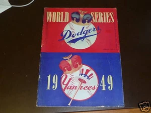 PROGRAMME ORIGINAL 1949 BROOKLYN DODGERS WORLD SERIES - Photo 1 sur 1