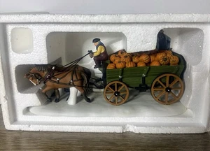 Department 56 Heritage Village Collection 1995 Harvest Pumpkin Wagon #56591 EUC - Picture 1 of 6