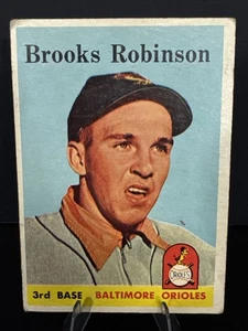 1958 Topps Brooks Robinson #307 – VG-EX – Orioles HOF – Vintage Baseball Card - Picture 1 of 4
