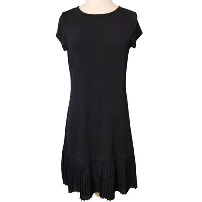 Nuevo con etiquetas Vestido Michael Michael Kors Plisado Dobladillo Cambio Negro Para Mujer XS Elástico Foto 1 de 4