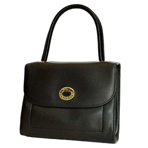 LONGCHAMP Formal Black Leather Handbag - Picture 1 of 16