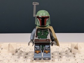 LEGO Star Wars Boba Fett Minifigure with Green Pauldron SW0396 9496 Desert Skiff