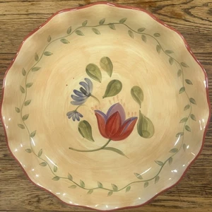 SELTENE RIESIGE Pfaltzgraff NAPOLI handbemalte 15" TIEFE RUNDE PLATTE - MAKELLOS HERVORRAGENDER ZUSTAND! - Bild 1 von 9