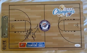 Mark Daigneault Signed Autographed Oklahoma City Thunder Coaches Clipboard JSA  - Picture 1 of 3