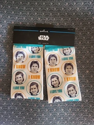 Hallmark 星球大战船员袜 - Han Solo 和莱娅公主“我爱你,我知道” — 第 1/3 张图片