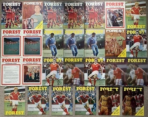NOTTINGHAM FOREST FC 1980 1981 Nr COMPLETE SEASON FOOTBALL PROGRAMME COLLECTION - Picture 1 of 1