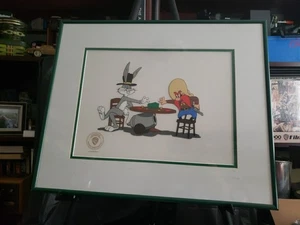 "LOADED HANDS", Bugs Bunny & Yosemite Sam Warner Bros Sericel by Robert McKimson - Picture 1 of 3