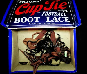 Vintage Store Box Patons' Cup Krawatte Fußballschuh Spitze 50er Jahre ? Ausgefallen Selten - Bild 1 von 7