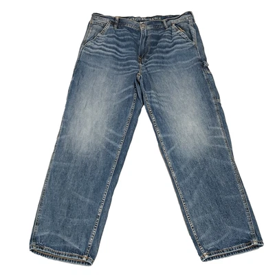 Pantalones de mezclilla de carpintero azules holgados vintage años 00 American Eagle para hombre talla: 36 x 32 Foto 1 de 4